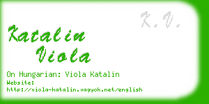 katalin viola business card